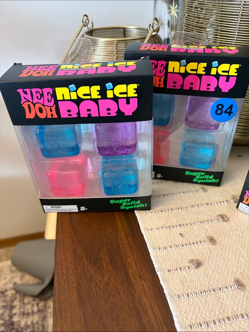 Nice Ice Baby Nee Doh Super Solid Squish Set - Pink, Blue, Purple